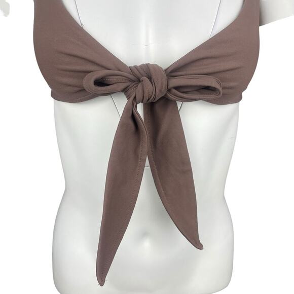 YEAR OF OURS Tie Front Swim Top Sz XS - Picture 3 of 5